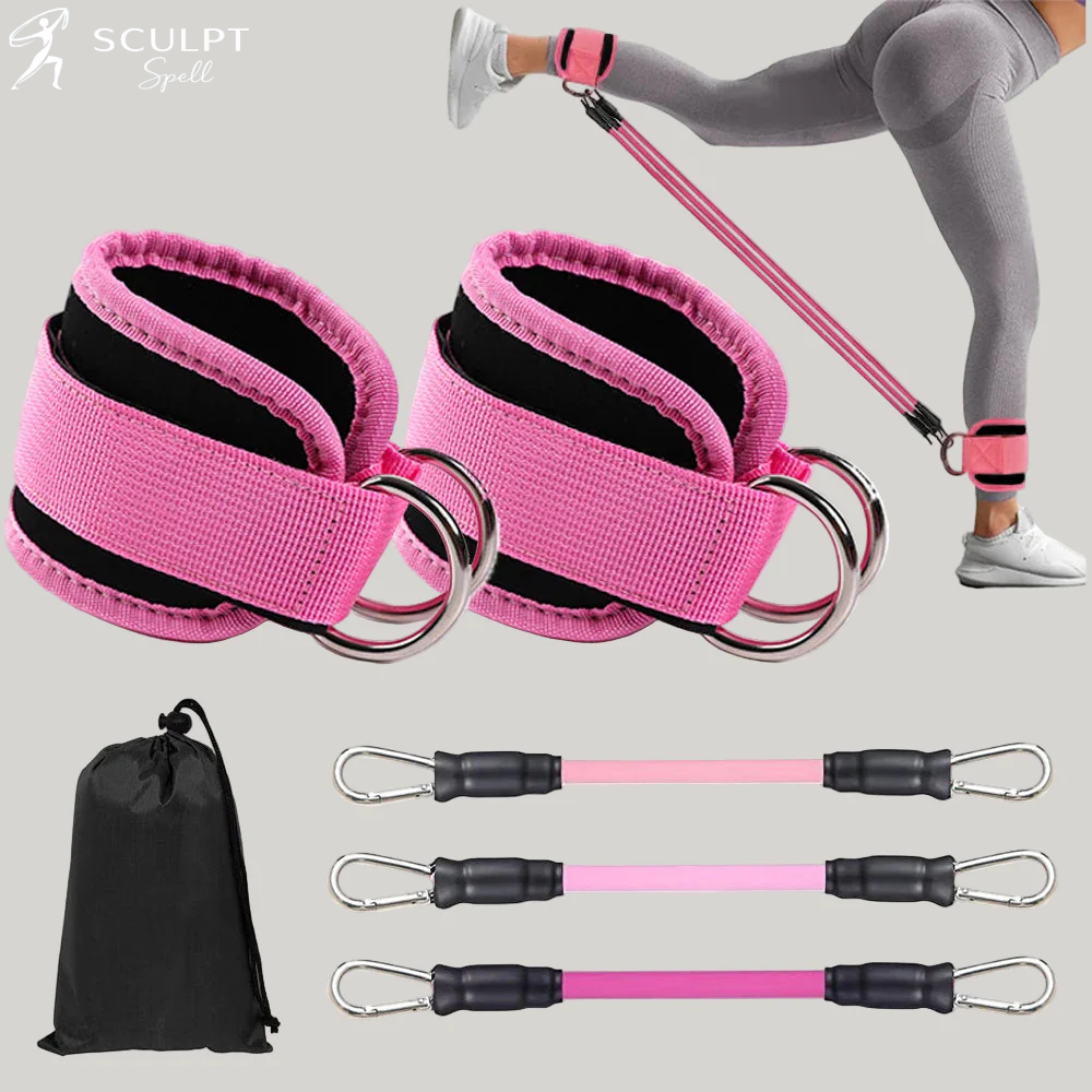 Sculpt Spell™ Ankle Resistance Bands with Cuffs