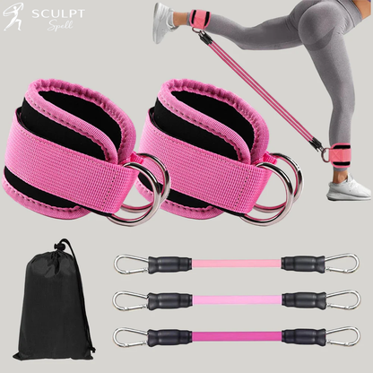 Sculpt Spell™ Ankle Resistance Bands with Cuffs