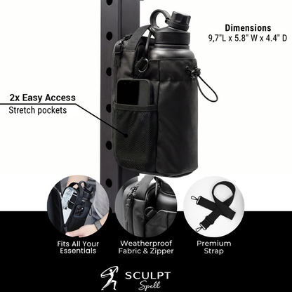 Sculpt Spell™ Magnetic Gym Bag With Bottle Holder